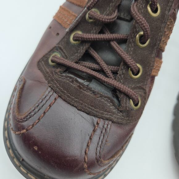 Vintage Y2K Skechers Jammers Platform Oxford Lace Up Shoes Size 9 Brown Chunky - Picture 3 of 9